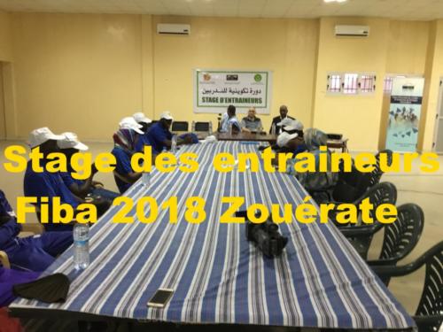 Stage des entraineurs Fiba 2018 Zouérate