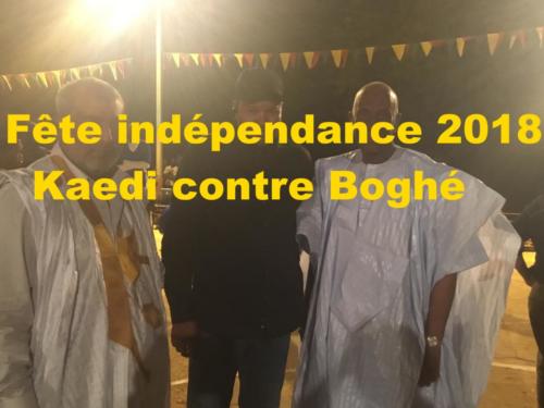 Fête indépendance 2018 Kaédi contre Bogué